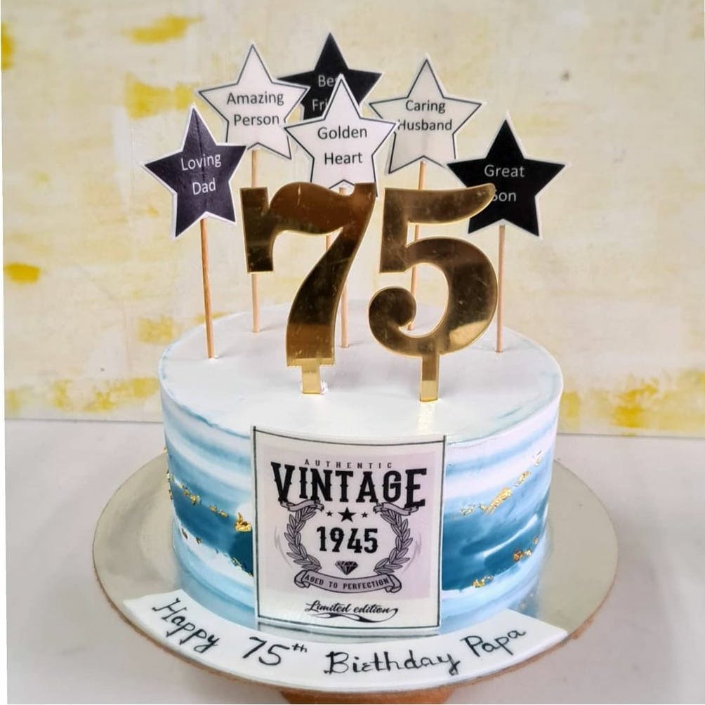 Top 140+ 75th birthday cake decorations - vova.edu.vn