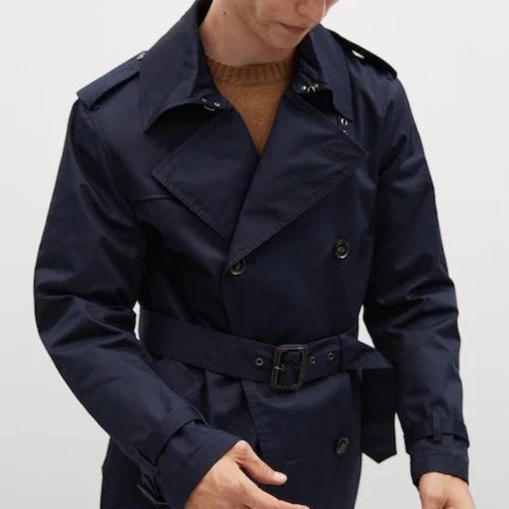 Belt Collar Trench Coat - Men - OBSOLETES DO NOT TOUCH