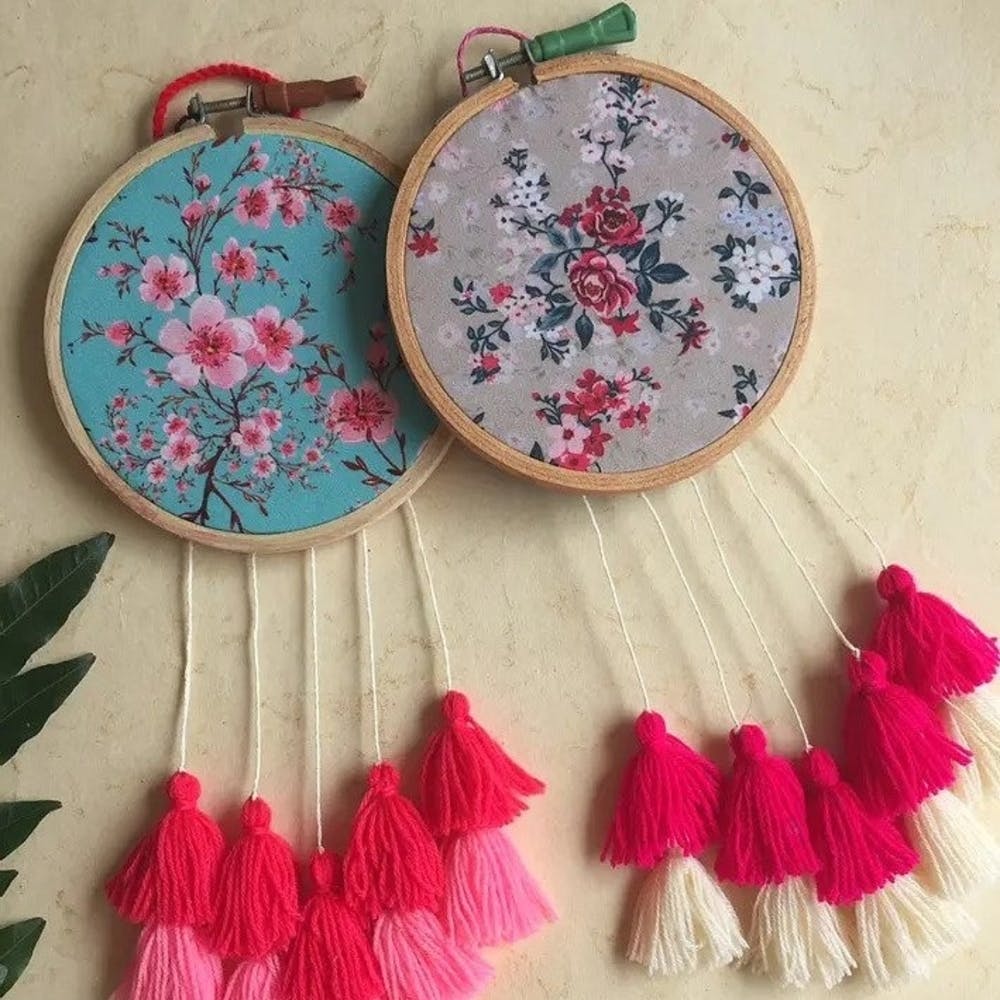 Floral Printed Dream Catcher