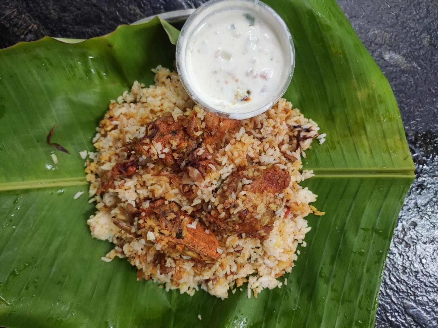 Dish,Food,Banana leaf rice,Cuisine,Rice,Leaf,Banana leaf,Ingredient,Steamed rice,Andhra food