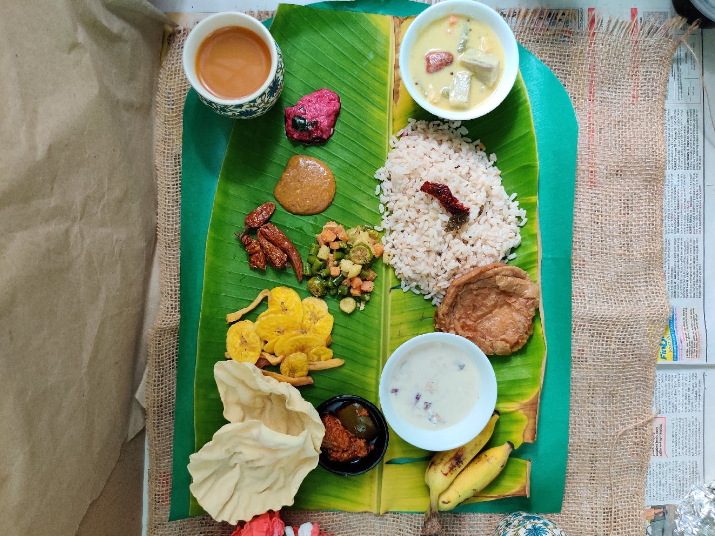 Sadya,Meal,Food,Dish,Cuisine,Rice,Lunch,Nasi liwet,Leaf,Banana leaf