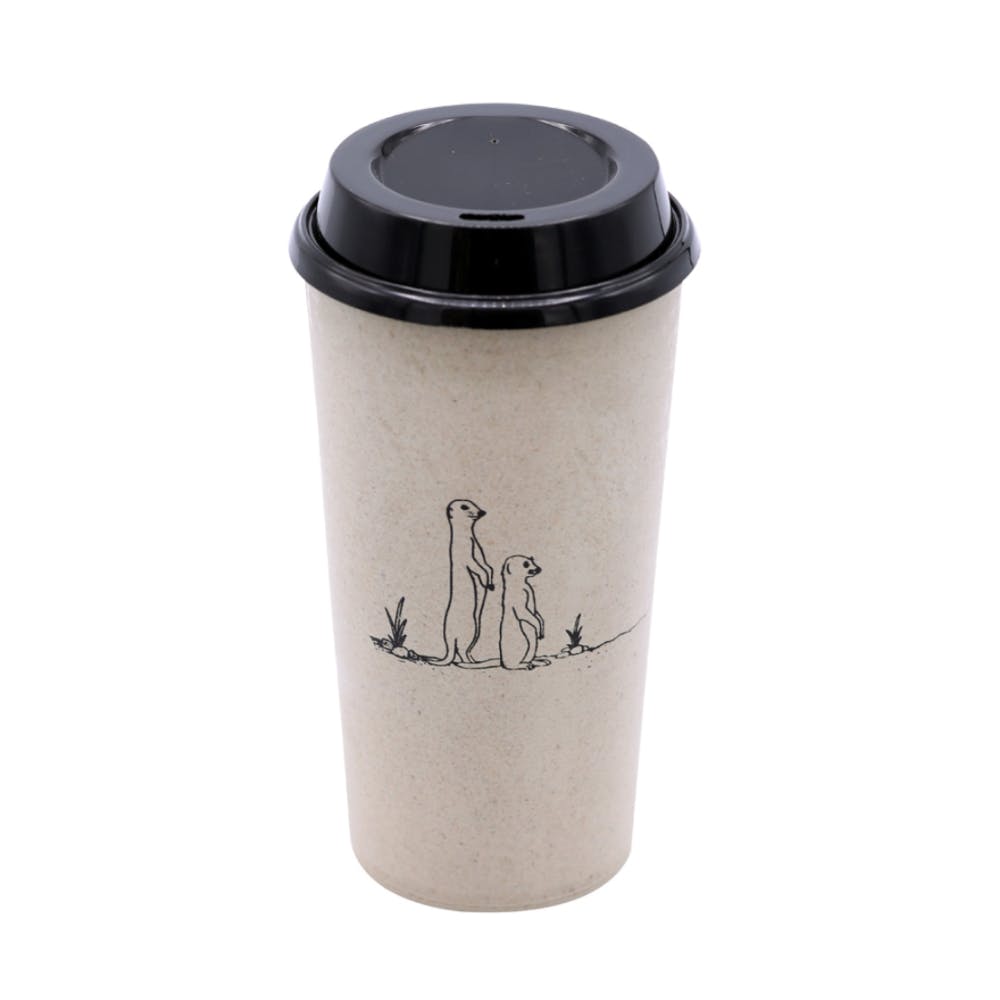 Eco-Friendly Rice Husk Coffee Cup - Paradise Flycatcher