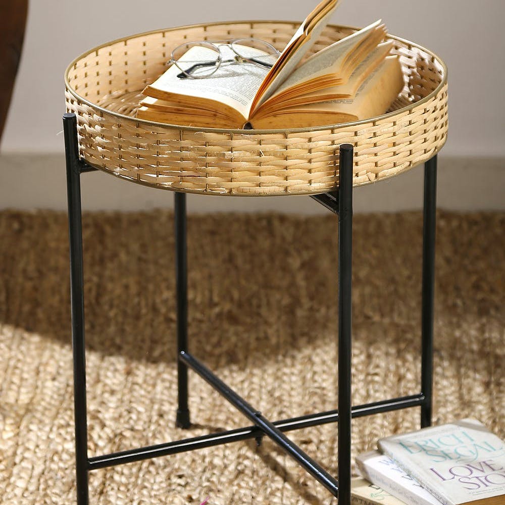 Hand Crafted Light Weight Rattan Tray Table