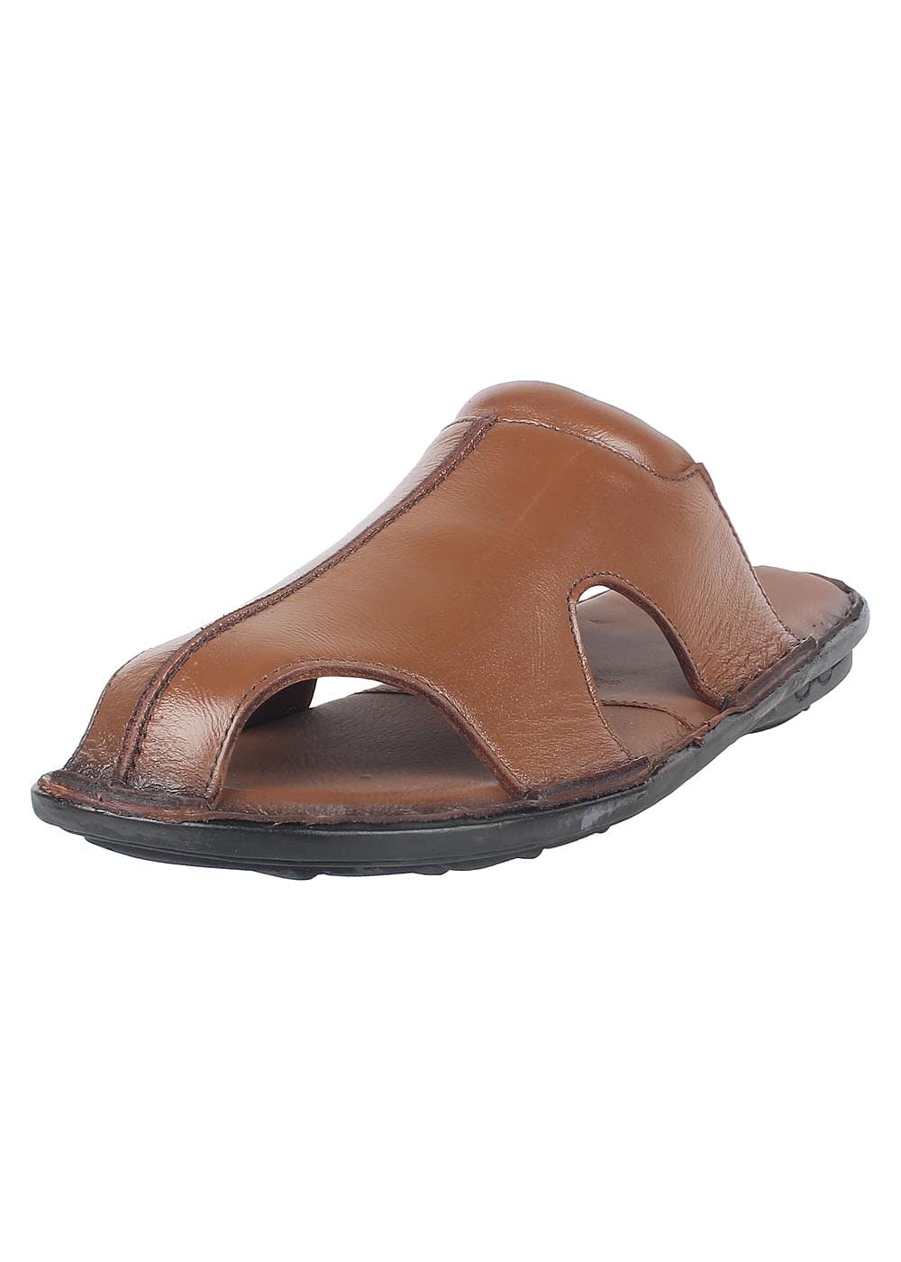 Men Plain Genuine Leather sandals, Brown at Rs 750/pair in Kanpur | ID:  2852308458955