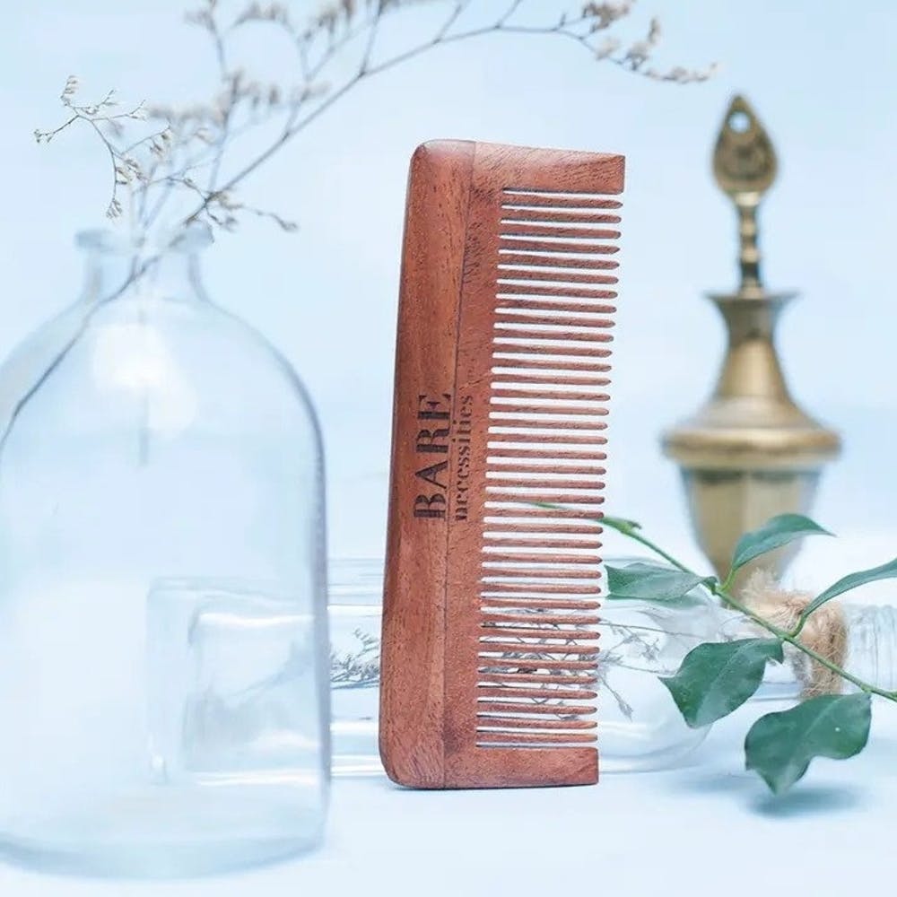 Bare Neem Wood Comb Small