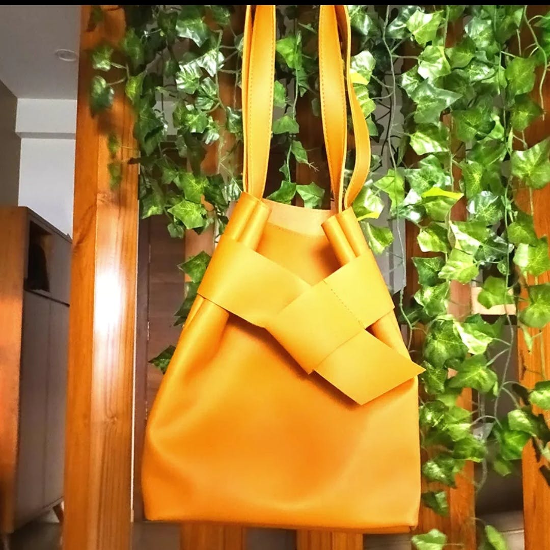 Luggage and bags,Bag,Wood,Orange,Paper bag,Plant,Grass,Shoulder bag,Tints and shades,Handbag