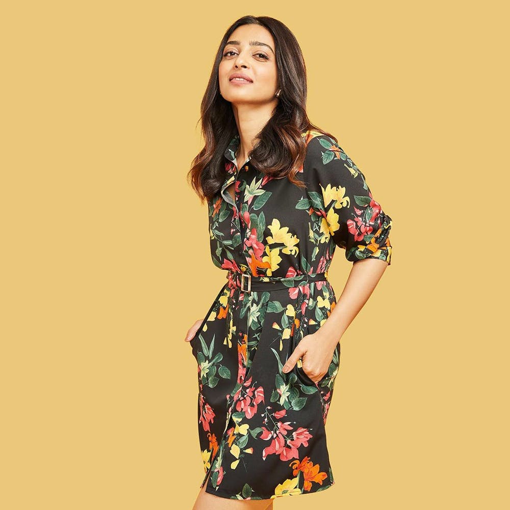 Oasis floral store shirt dress