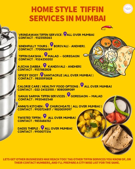 Tiffin Services in Mumbai to your Lockdown rescue!