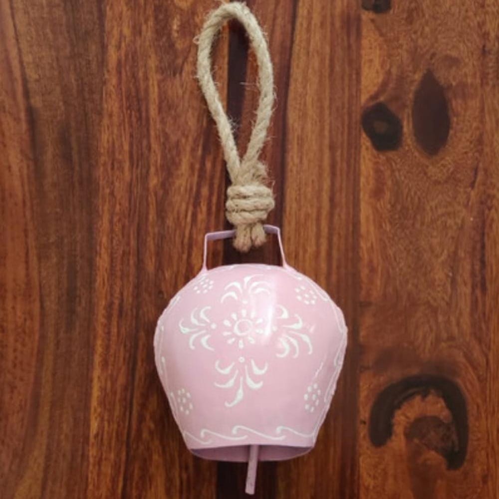 Hand-Painted Bell for Home Decor - Medium