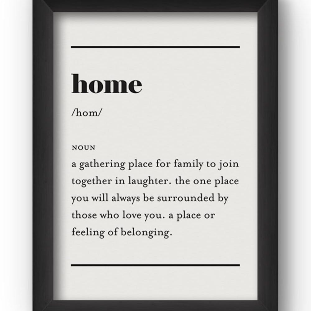 HOME Framed Poster