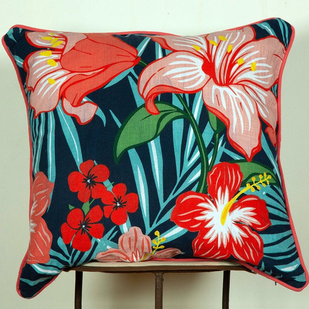 Penta Floral Cushion Cover