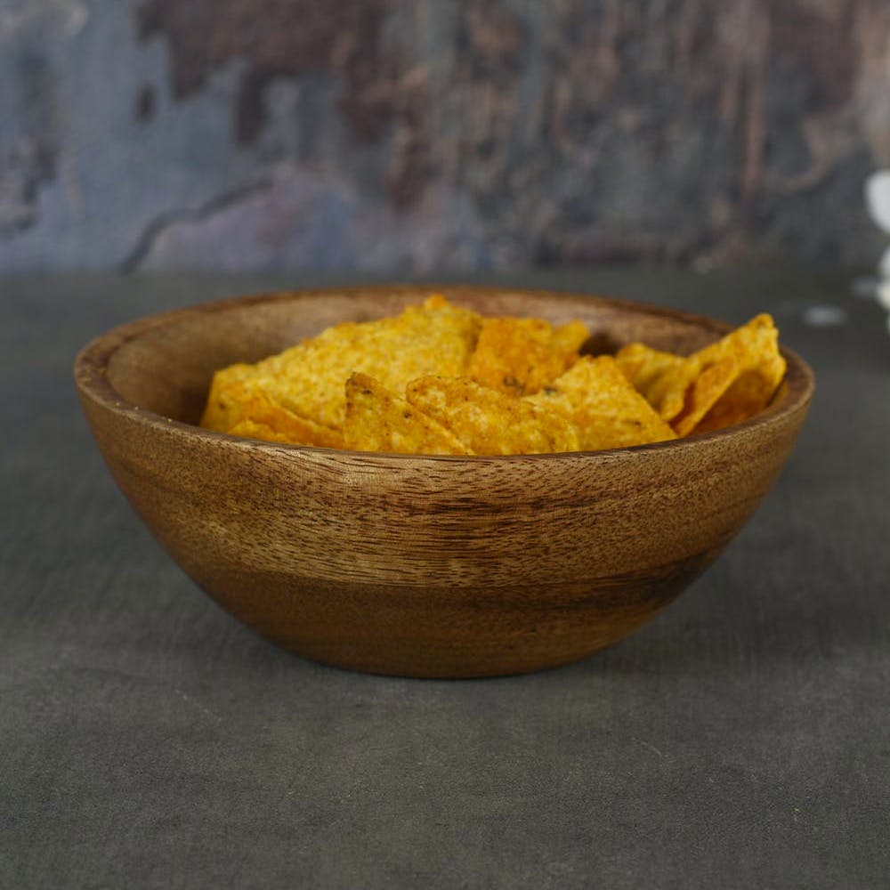 Aachman Snack Wooden Bowl (10 inches)