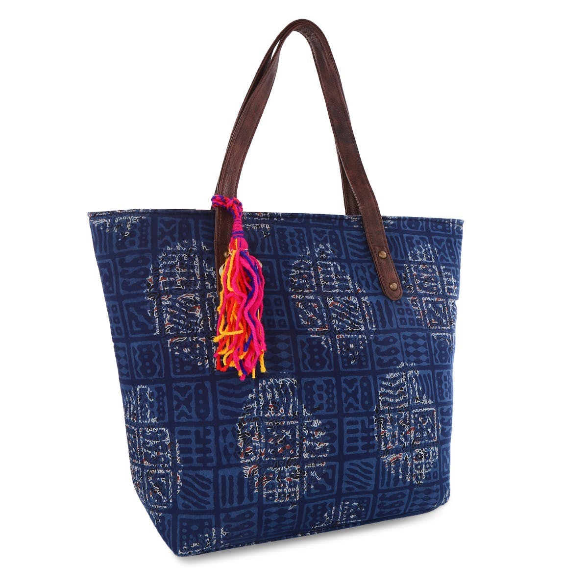 Bags Shoulder Bags AL Shoulder Bag blue abstract pattern casual look 