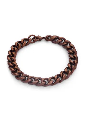 Rhodium-Plated Metal Braided Bracelet