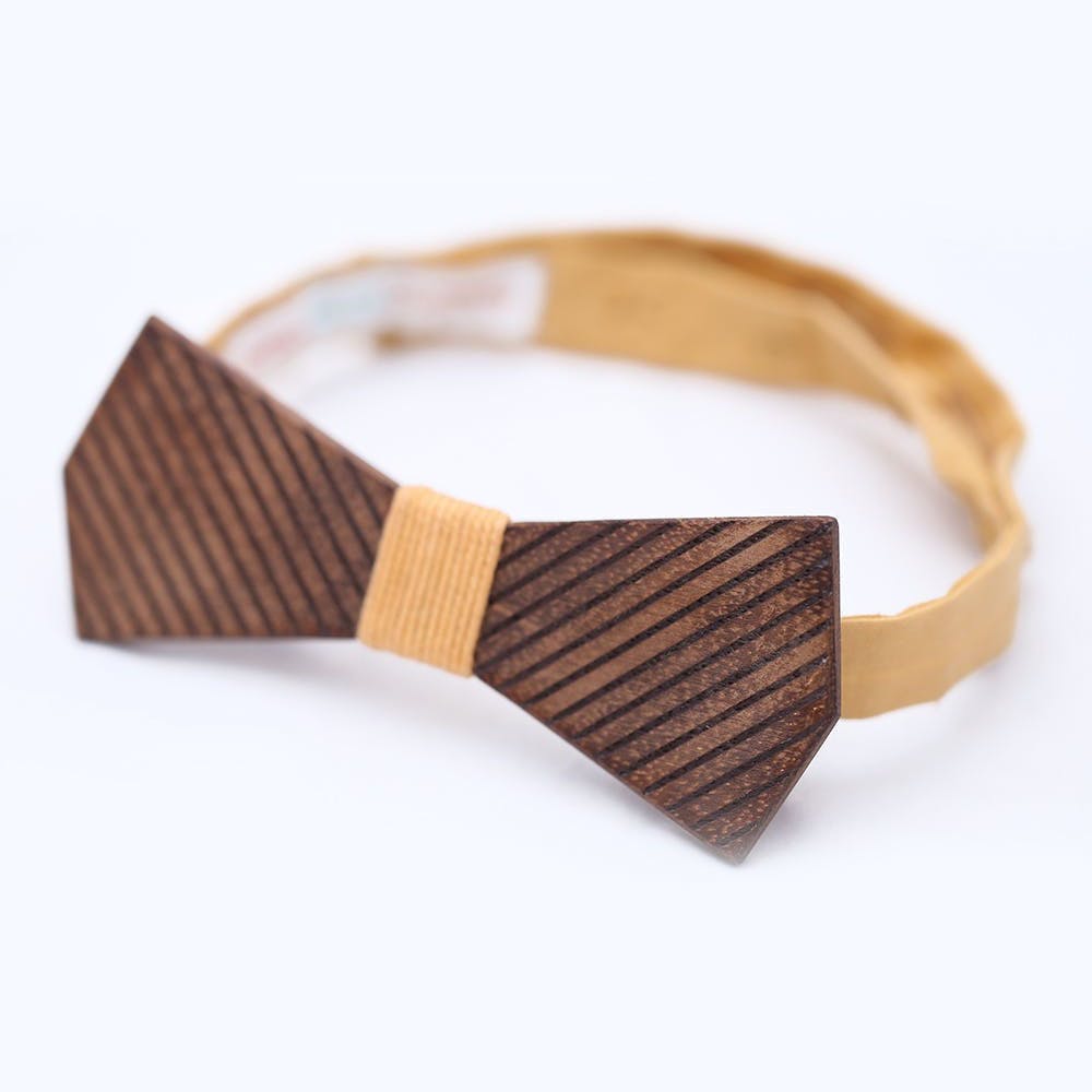 Rip Tied Wooden Bow Tie