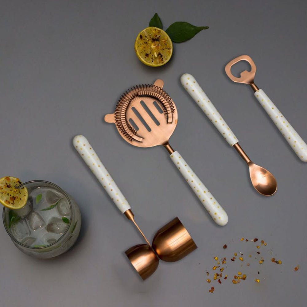 Cocktail /Mocktail Accessories Set - Copper