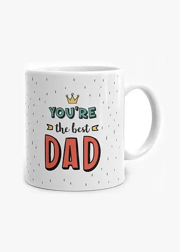 "You're The Best Dad" Mug with a Tiny Scroll