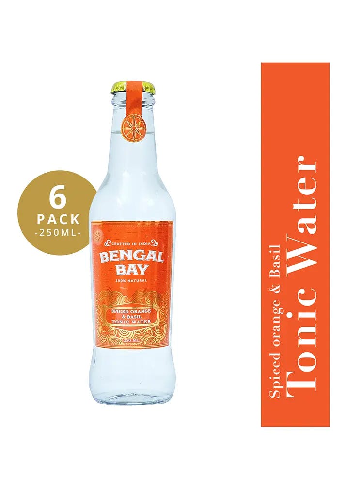 Spiced Orange & Basil Tonic Water- Pack of 6- 250 ml Each