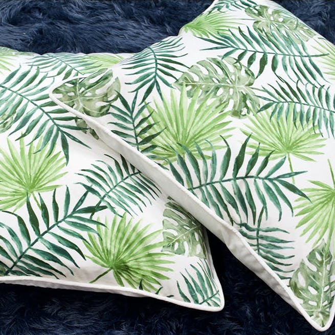 Palm Leaves Printed Cushion Covers