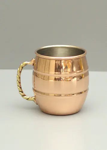 Glass & Copper Beer Mug