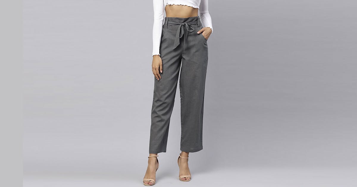 Womens High Waisted Pants - Buy Womens High Waisted Pants online at Best  Prices in India | Flipkart.com