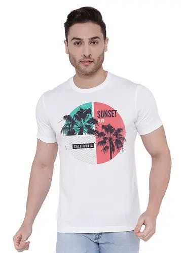 Men SUNSET BLVD Graphic T-shirt