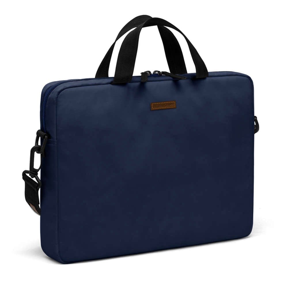 Navy Sleek And Minimal Dual Strap Laptop Bag
