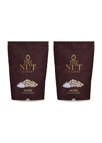 Dry Roasted Salted Cashews - 80gms (Pack of 2)