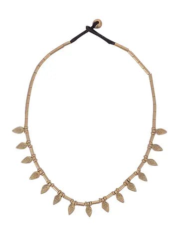 Handcrafted Orissa Leaf Dhokra Necklace