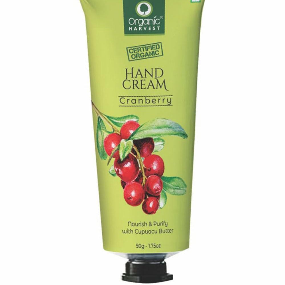 Hand Cream, Cranberry, Nourish & Purify with Cupuacu Butter, 50 gm