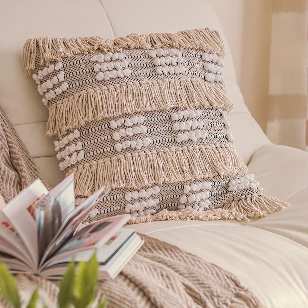 Fringe Handcrafted Cushion Cover