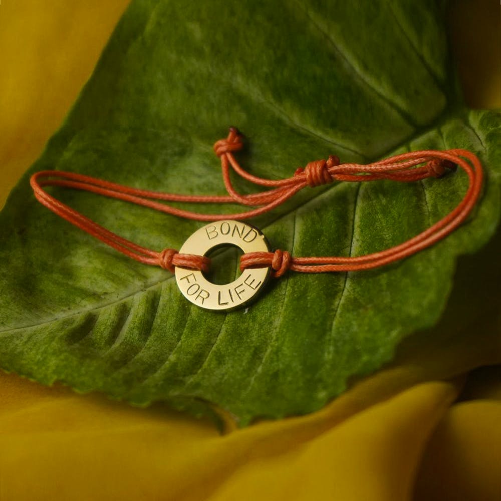 Personalized Rakhi Bracelet | Single Cord