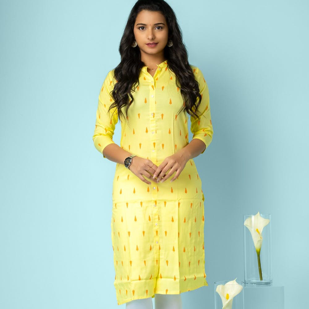 pastel_blue #kurta, #chikankari #embroidery, only at #fabindia | Indian  hairstyles, Long hair styles, Kurti designs latest