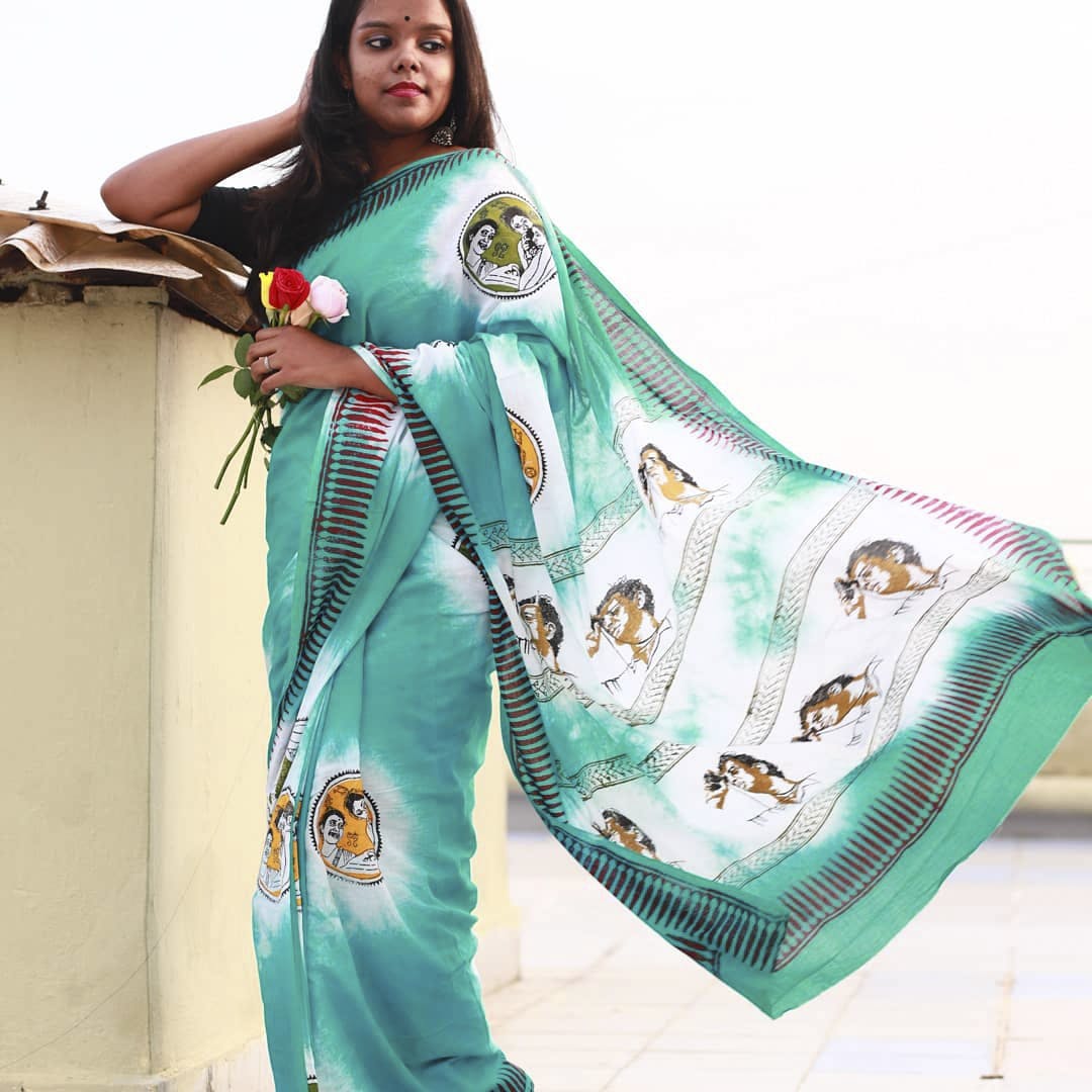 Buy Yellow Sarees for Women by KAIZEN TEXO FAB Online | Ajio.com