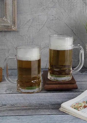 Beer Mug Set, Classic Whiskey Beer Glass - 450 ML