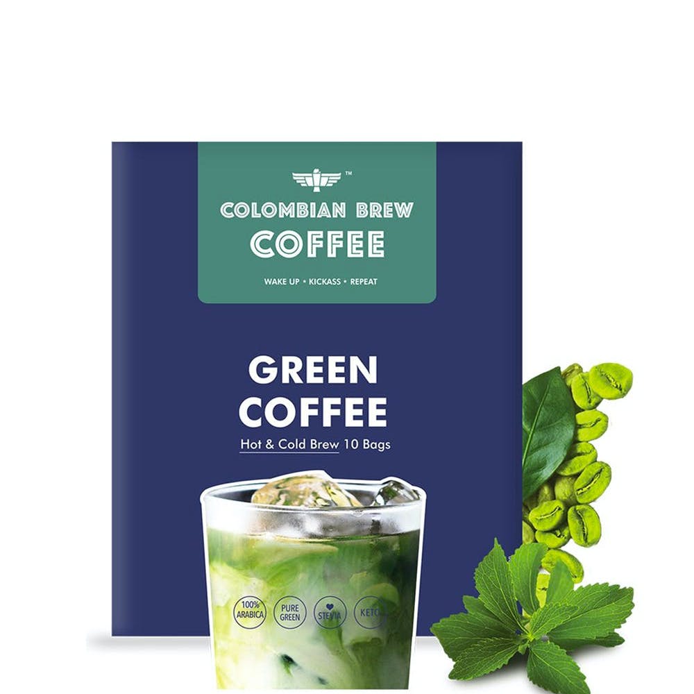 Green Coffee Hot & Cold Brew - 10 Brew Bags (For Weight Loss)