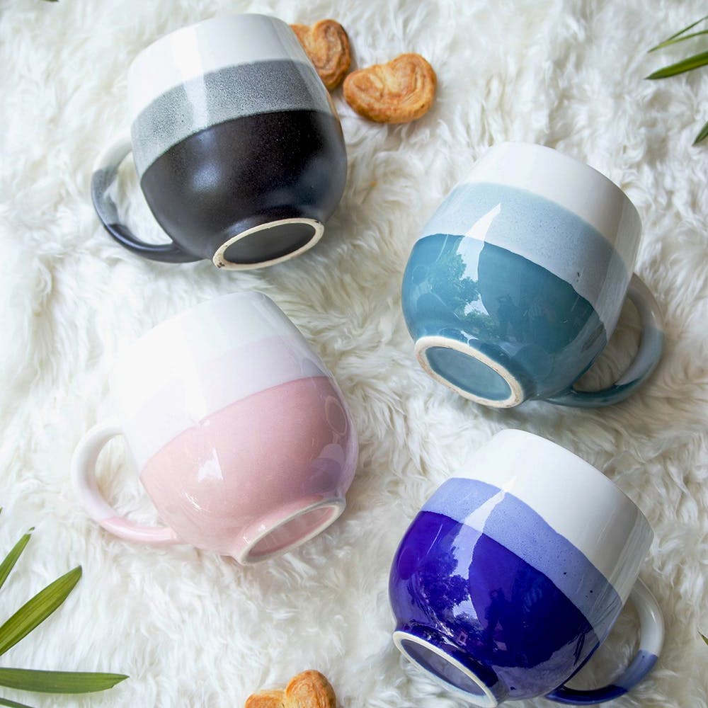 Multicolor Ombré Coffee Mug (Set of 4)