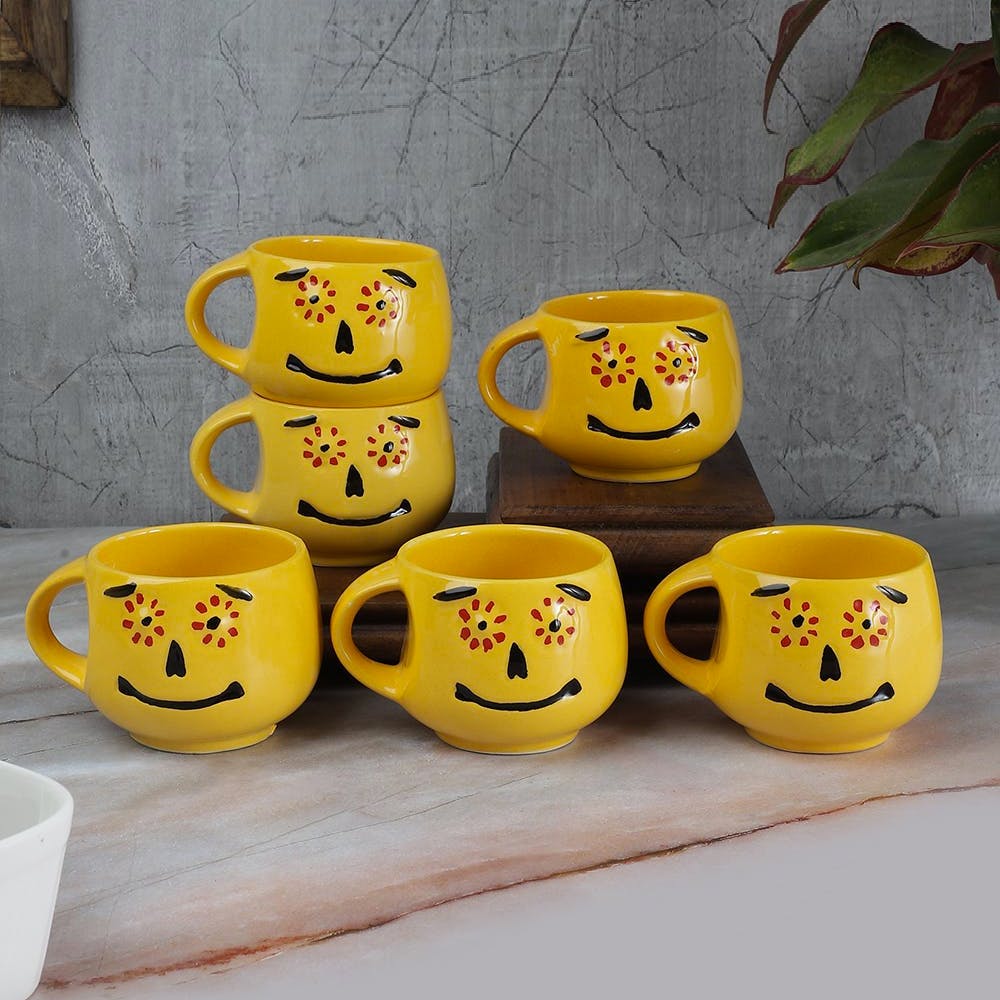 Stylish Ceramic Smiley Emoji Faces