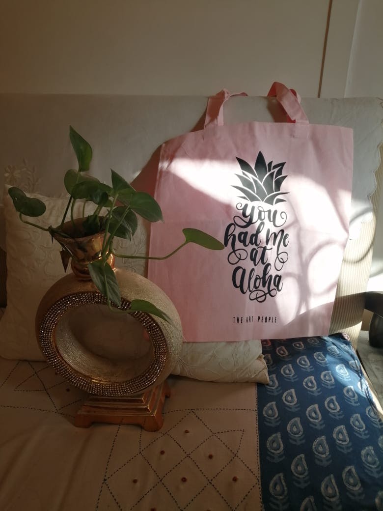 Get All The Topical Feels With This Pineapple Tote Bag From The Art People