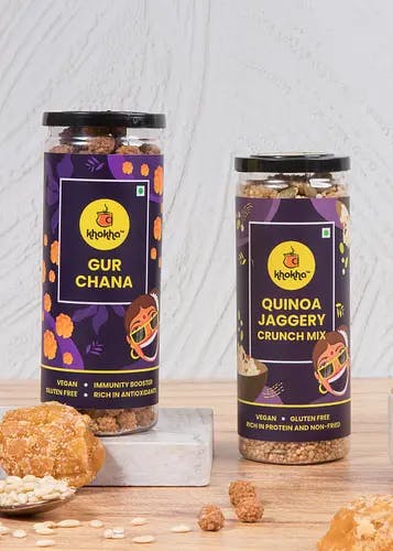 Quinoa Jaggery Crunch Mix & Gud Chana Combo
