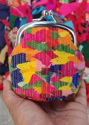 Multicoloured Katran Coin Pouch