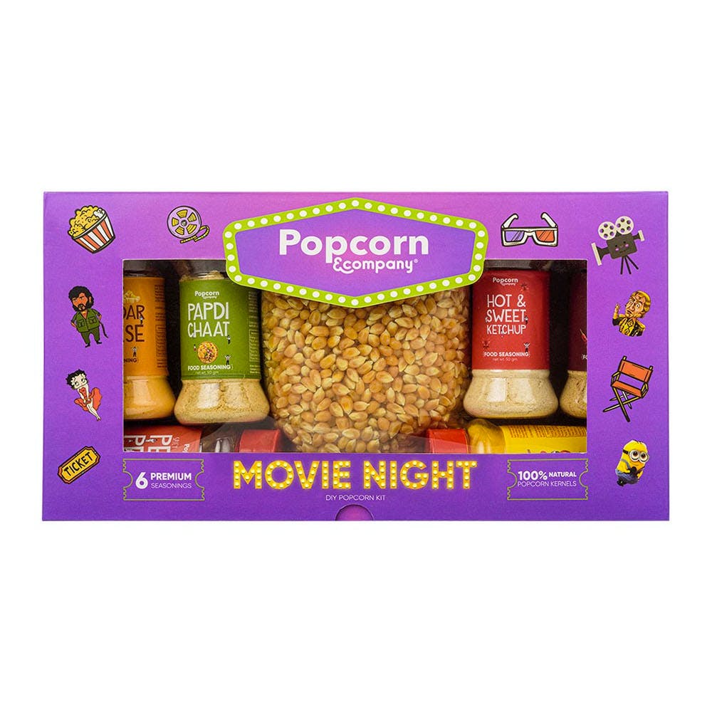 Movie Night – DIY Popcorn Kit - 6 Premium Seasonings