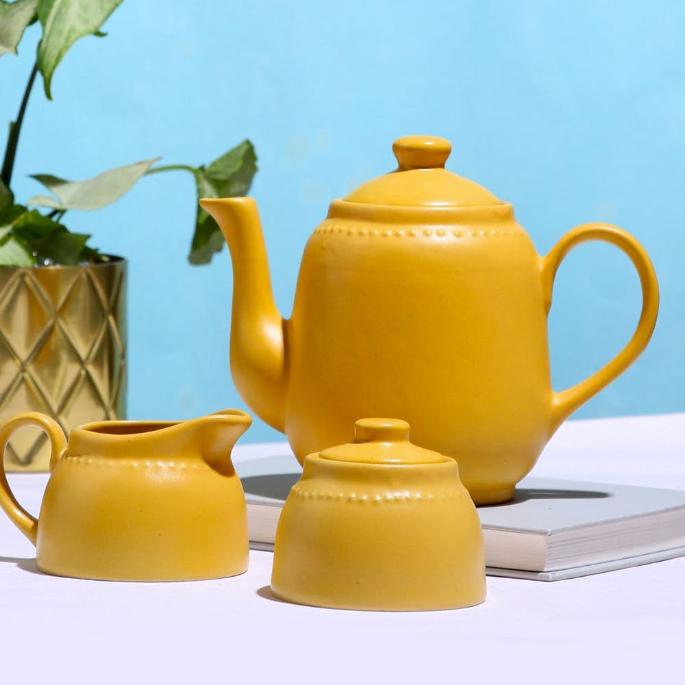 Tea Set - Sunflower ( 3 Piece Set)