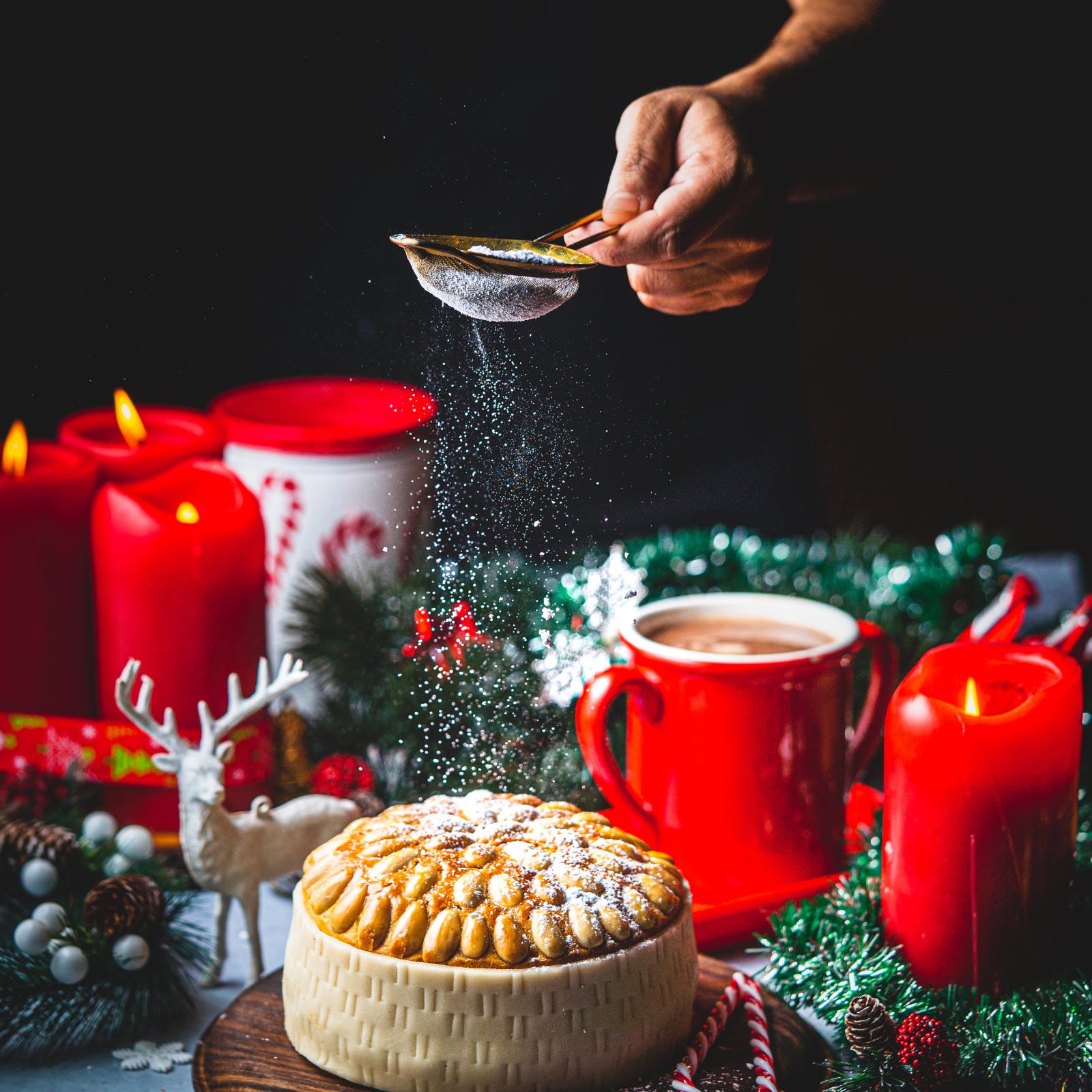 Food,Tableware,Ingredient,Table,Lighting,Recipe,Candle,Drinkware,Christmas decoration,Cuisine
