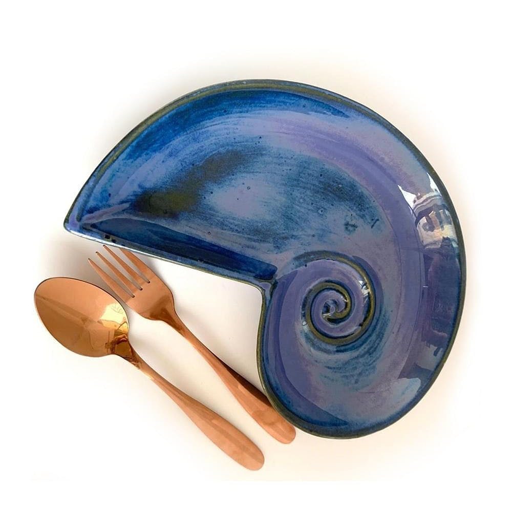 Sapphire Ceramic Platter - Blue