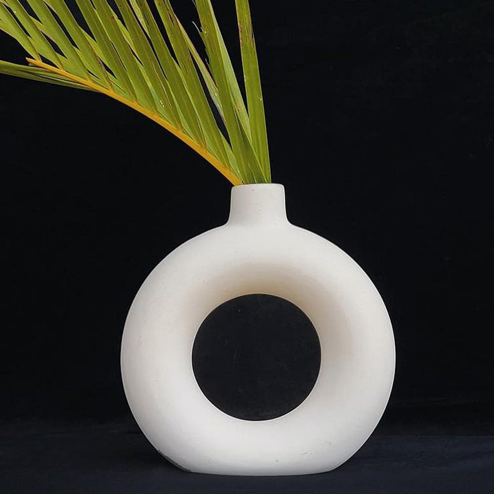 Ivory Hoop Vase