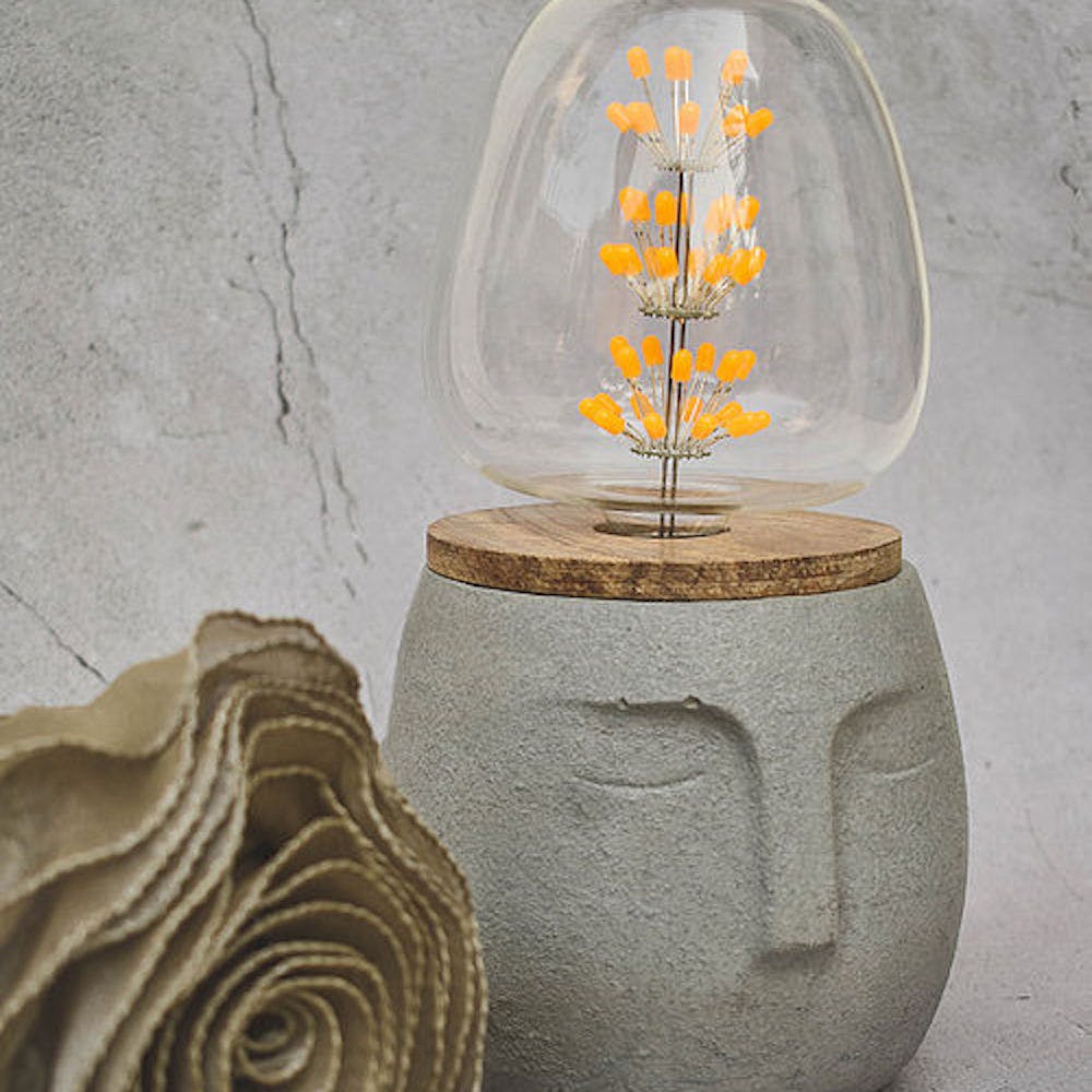 Grey Reinforced Concrete Handcrafted Table Lamp
