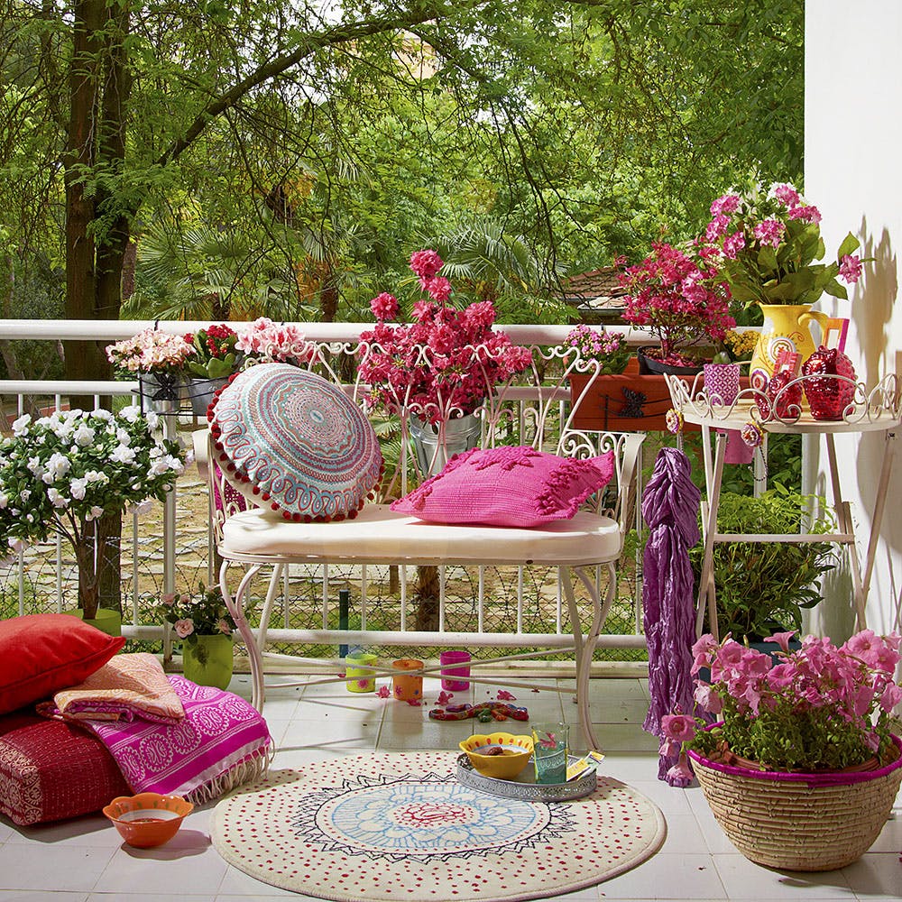 Flower,Plant,Decoration,Furniture,Botany,Petal,Textile,Interior design,Outdoor furniture,Outdoor table