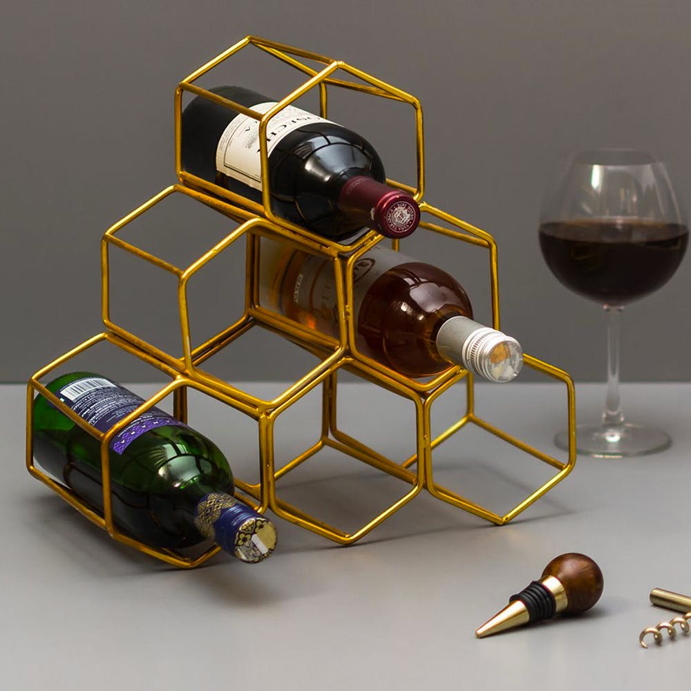 Wine Rack - 6 Bottles Storage