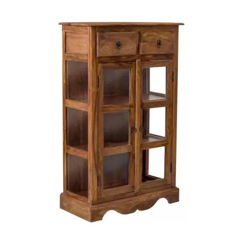 Angel Furniture Sheesham Wood Solid Wood Crockery Cabinet